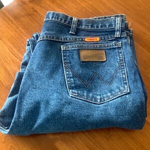 Wrangler FR Flame Resistant  Relaxed Blue Jeans